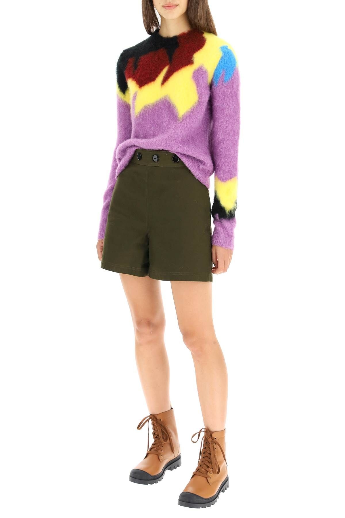 COLOR BLOCK INTARSIA SWEATER - 2