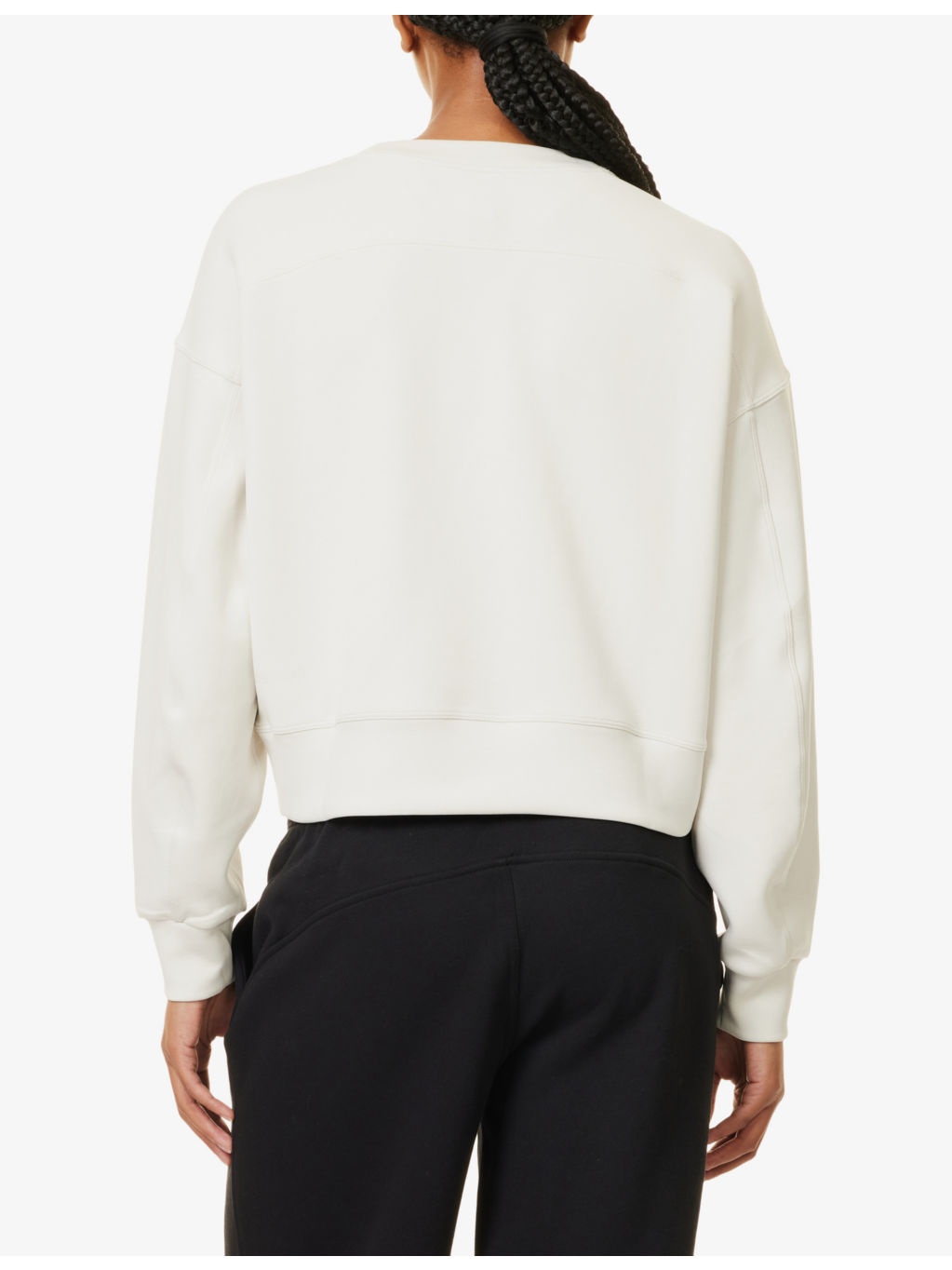 Softstreme Oversized Cropped Crewneck Jersey Sweatshirt - 4