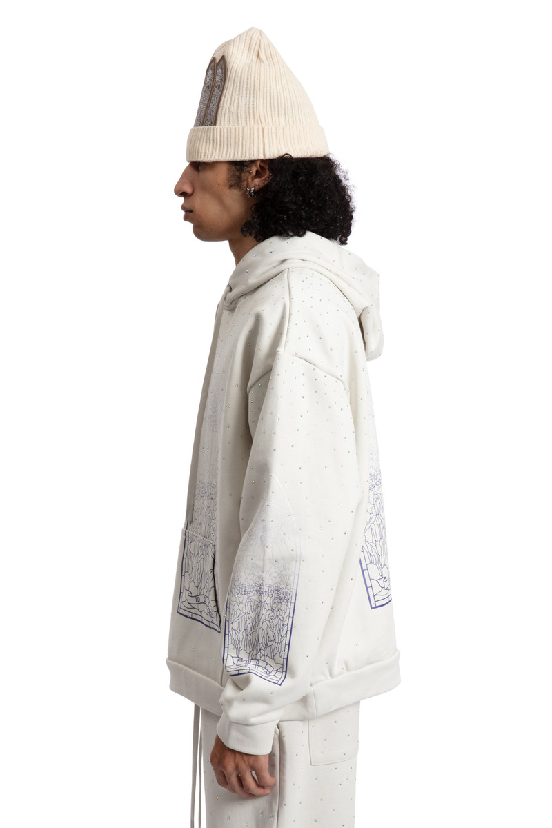 RHINESTONE HOODED PULLOVER 5