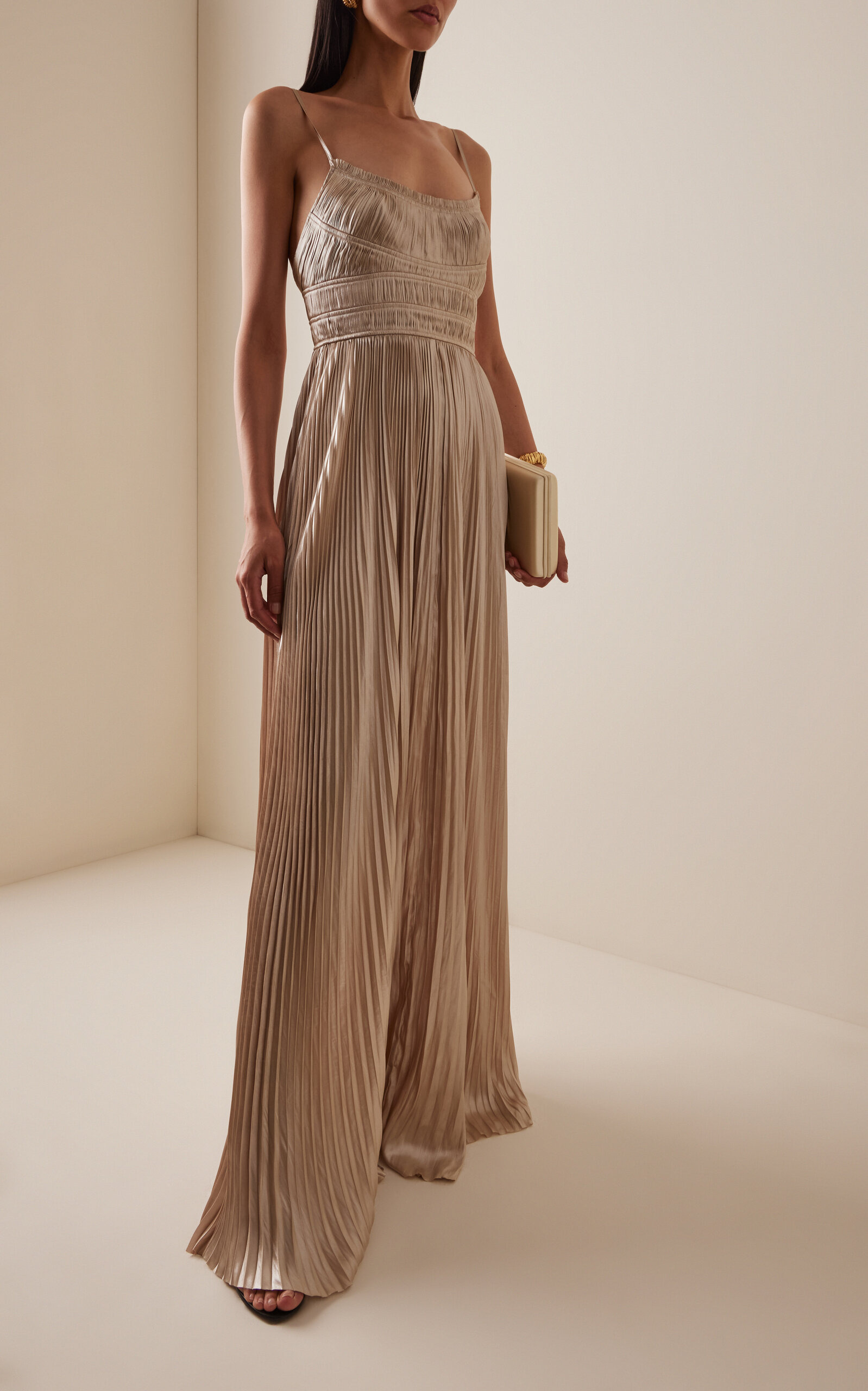 Reine Plisse Gown gold - 2