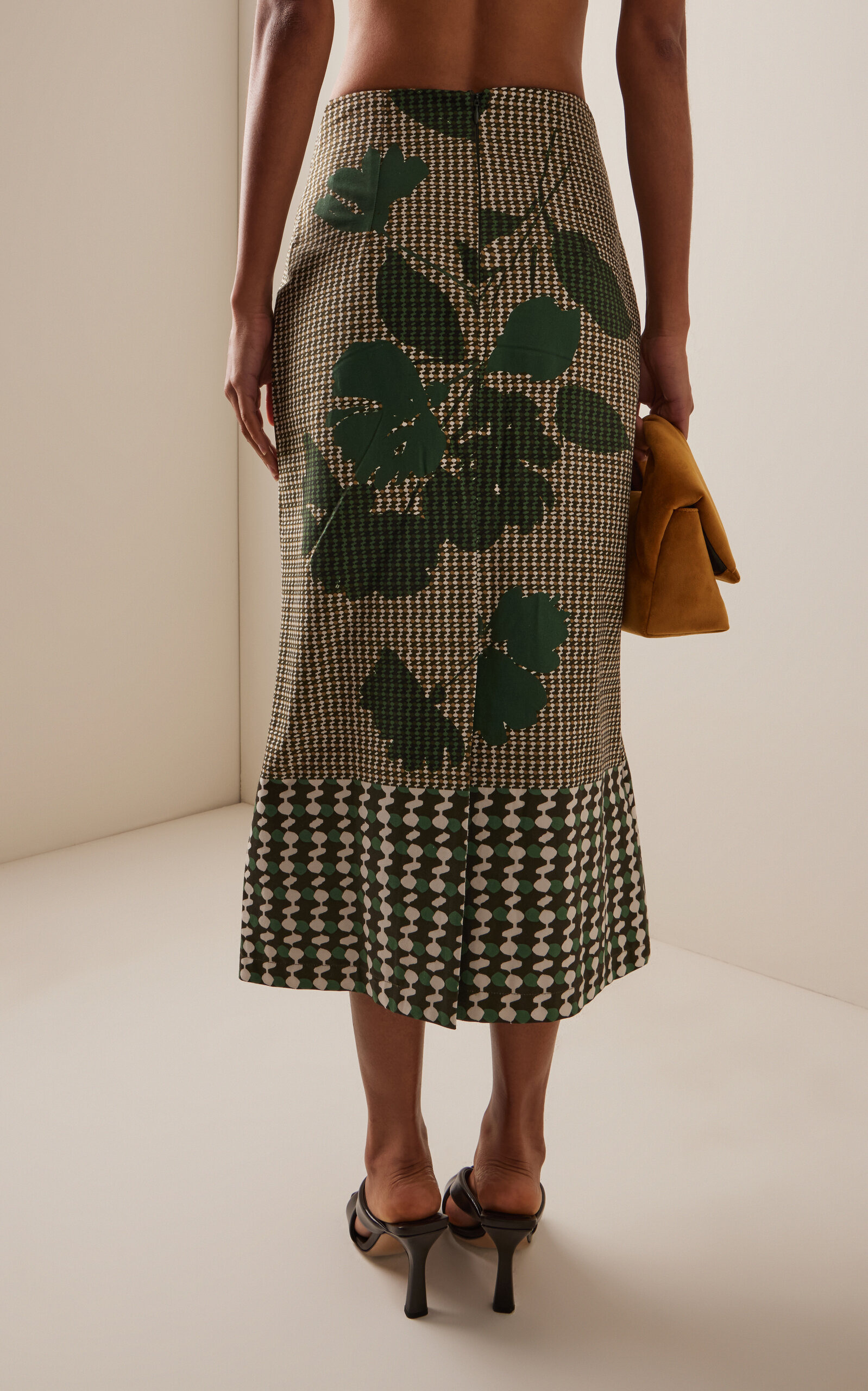 Atira Printed Cotton Midi Skirt multi - 4