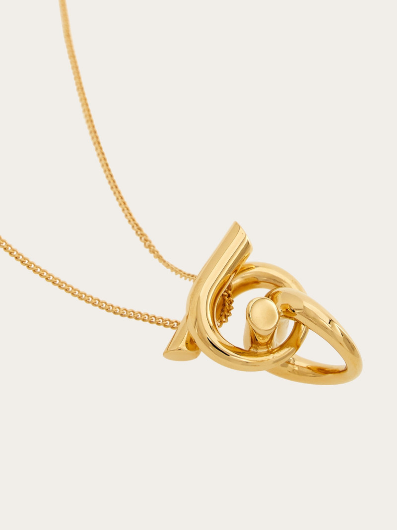 FERRAGAMO Gancini pendant necklace outlook