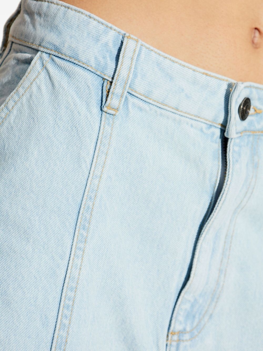 wide-leg cargo jeans - 5