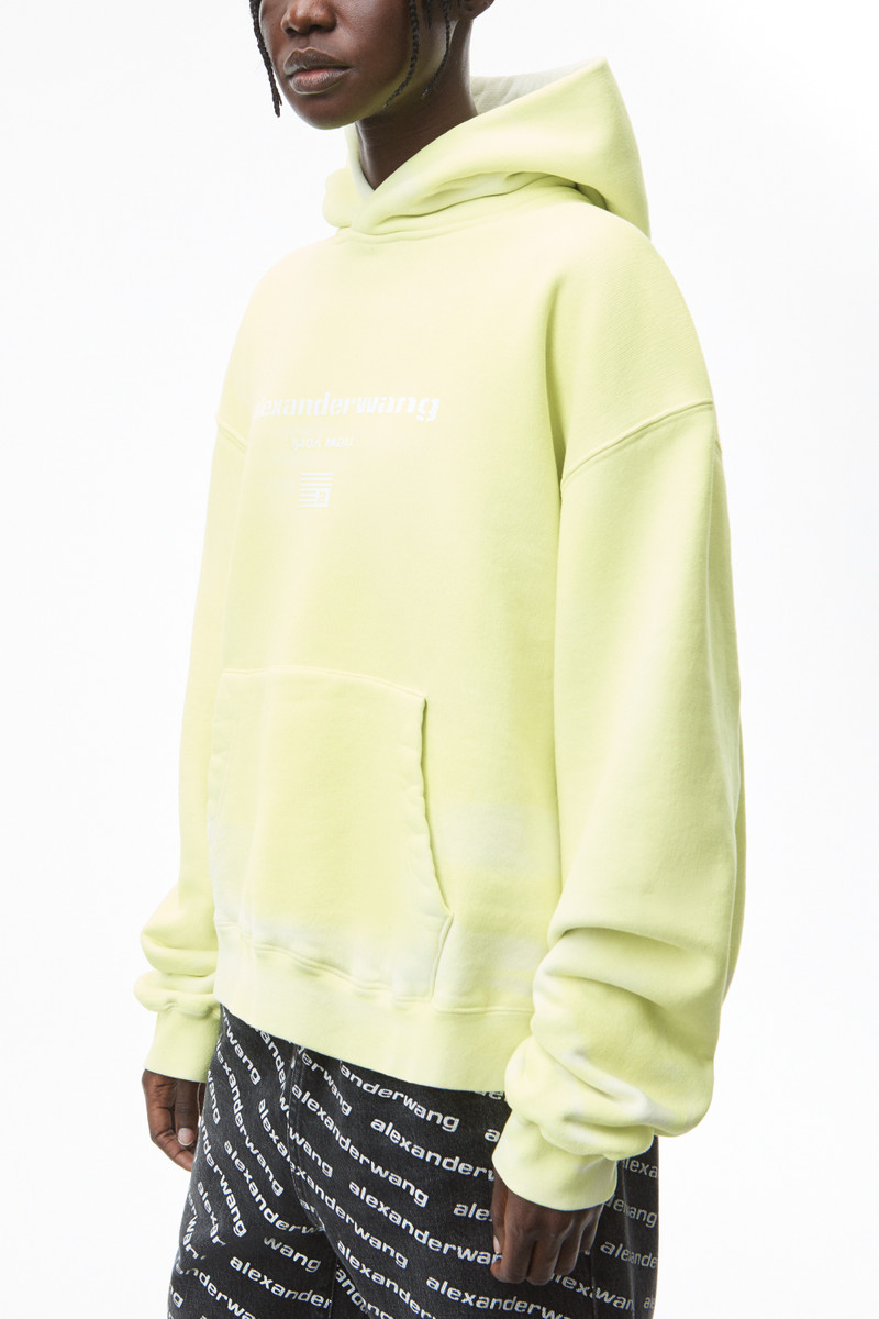 GARMENT DYED HOODIE IN TERRY 3