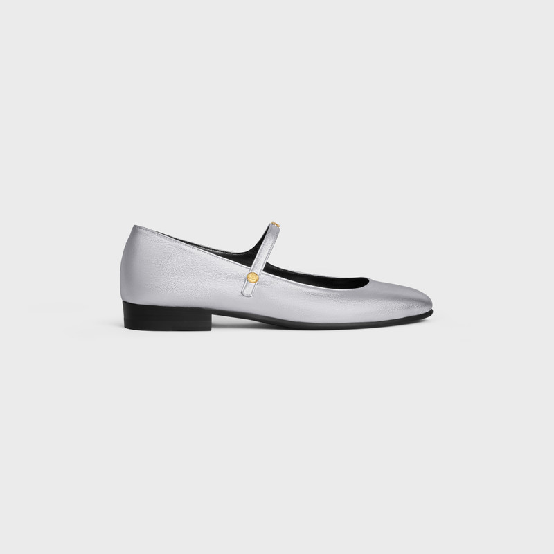 CITY - MARY-JANE BALLERINA IN LAMINATED LAMBSKIN 1