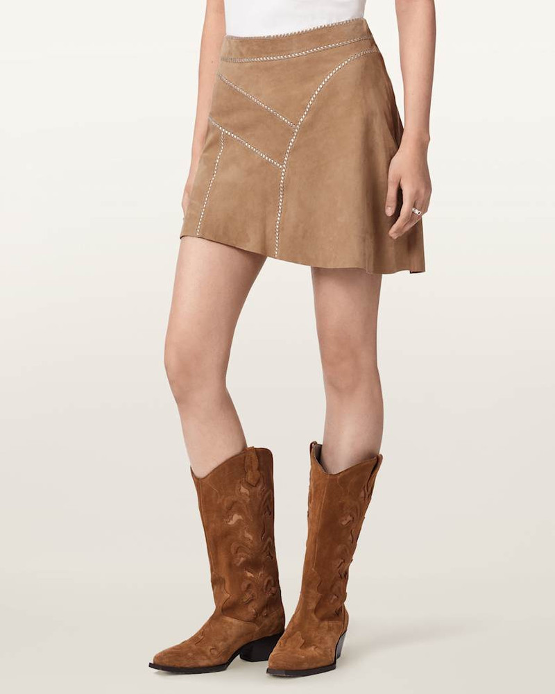 CLARA WHIP SUEDE MINI SKIRT 3