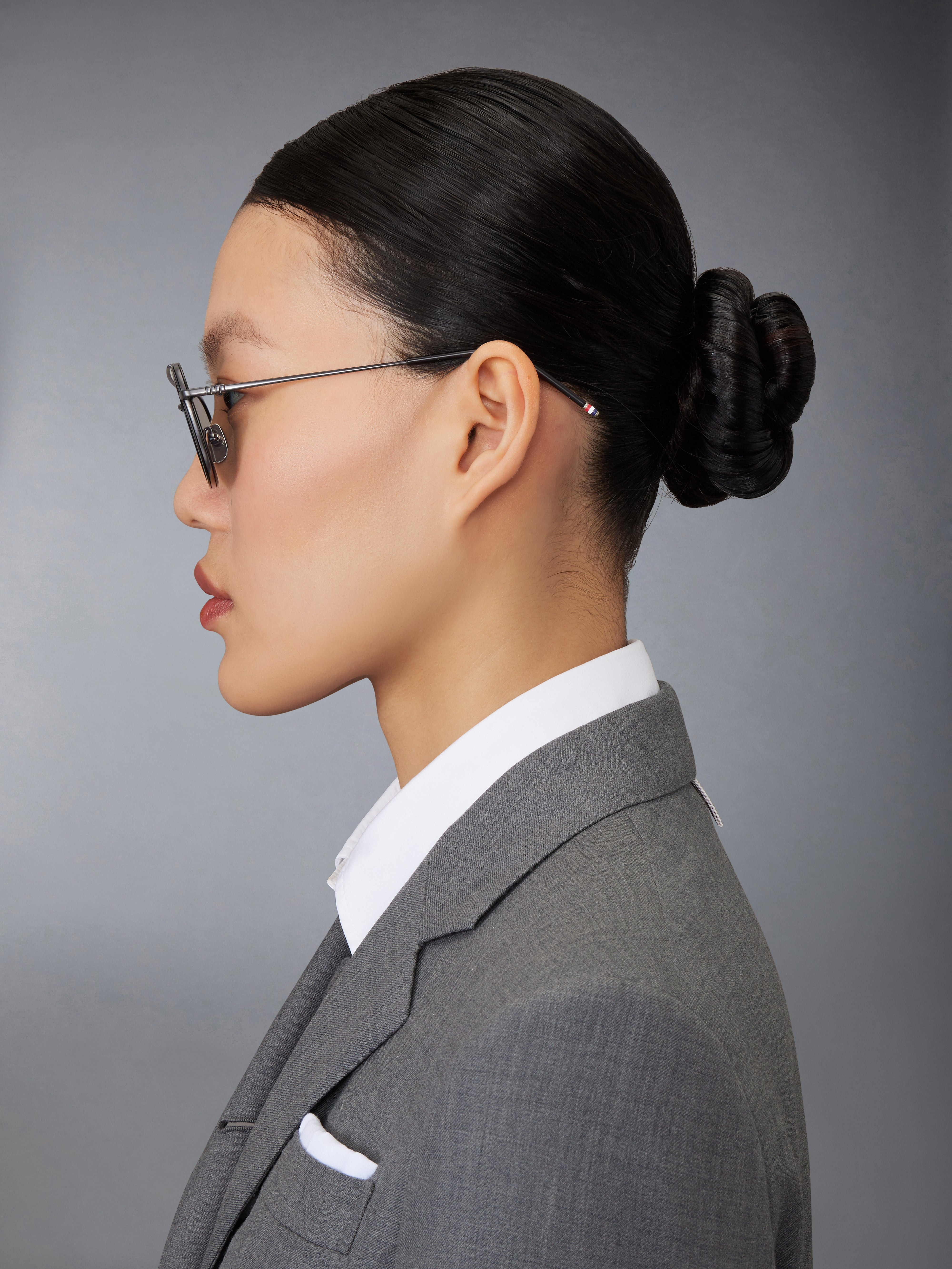 Acetate And Titanium Rectangular Aviator Sunglasses - 4