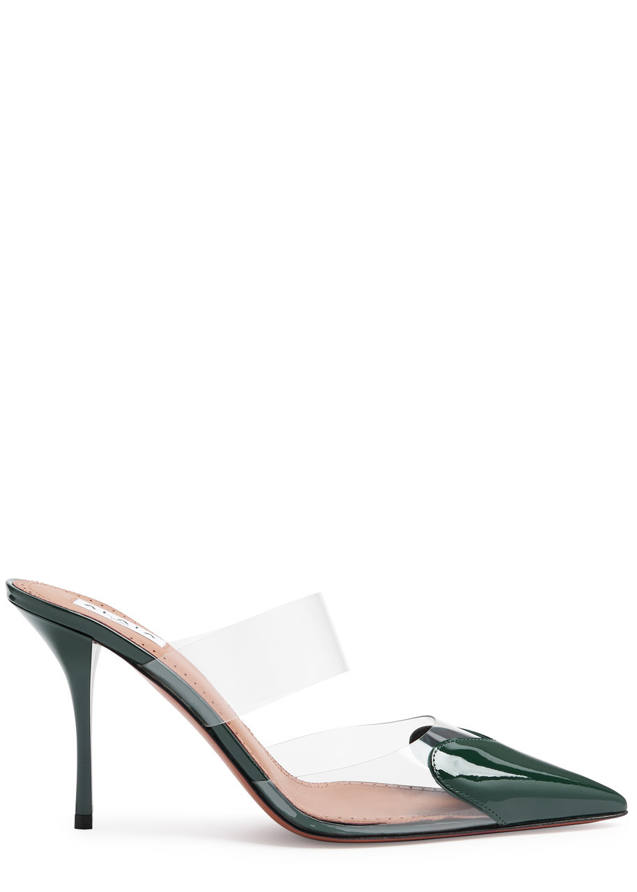 Alaïa Coeur 90 Patent Leather Mules - 1
