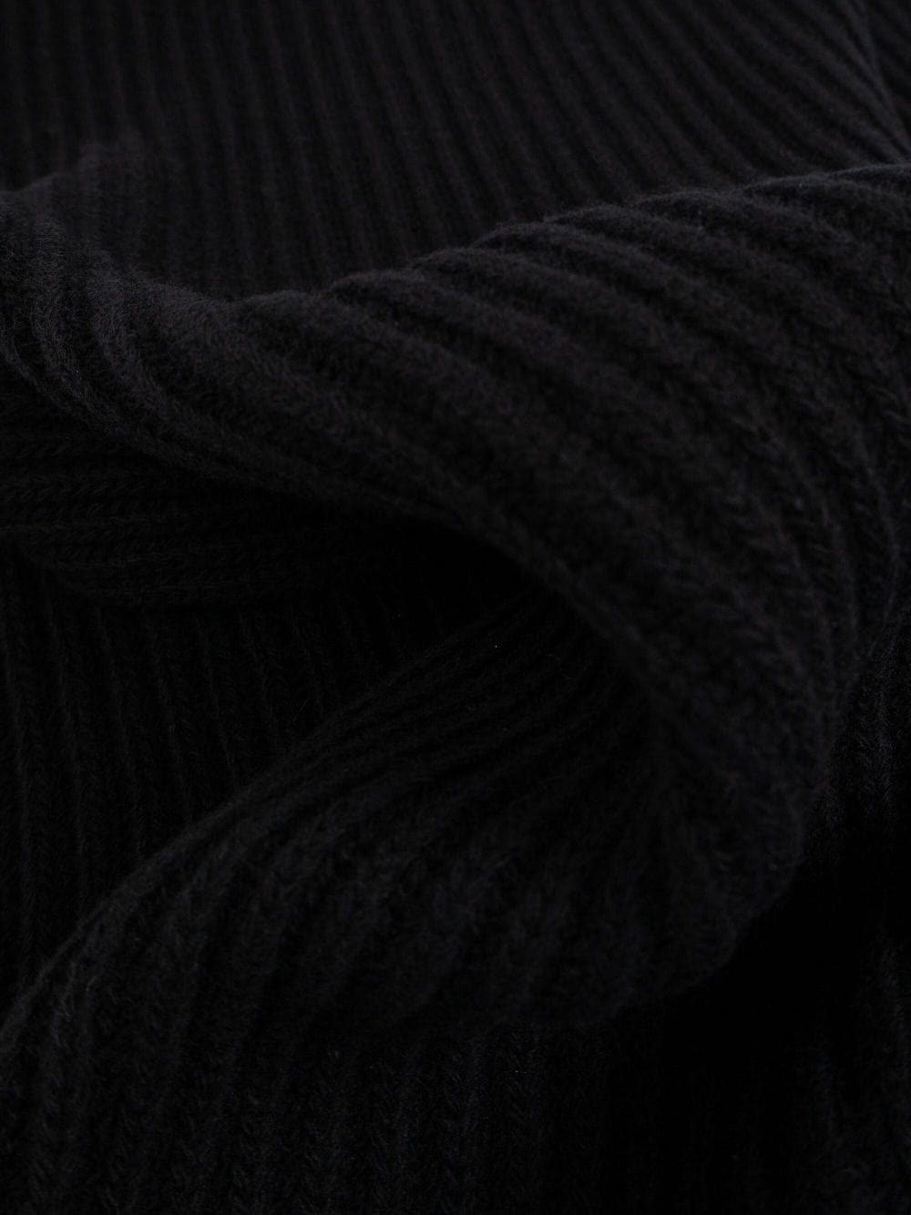 logo-patch wool scarf - 3
