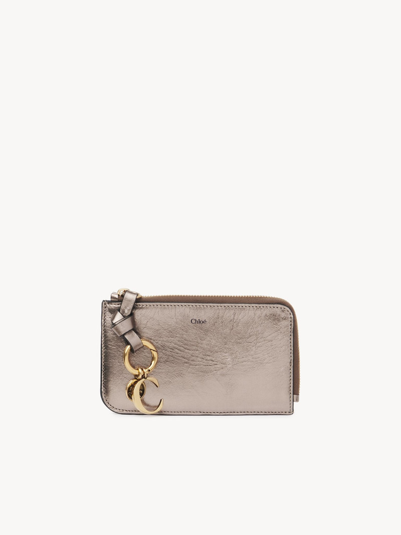 ALPHABET PURSE IN METALLIZED LEATHER 1