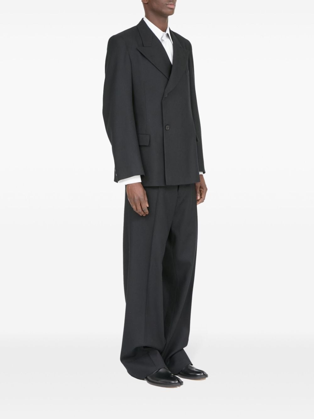 single-breasted wool blazer - 3