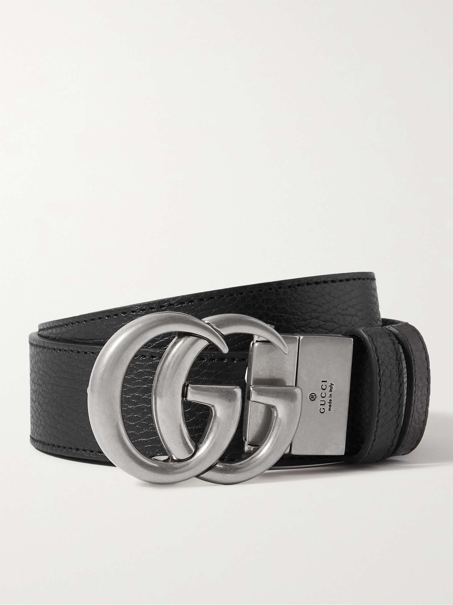 3.5cm Reversible Full-Grain Leather Belt - 1