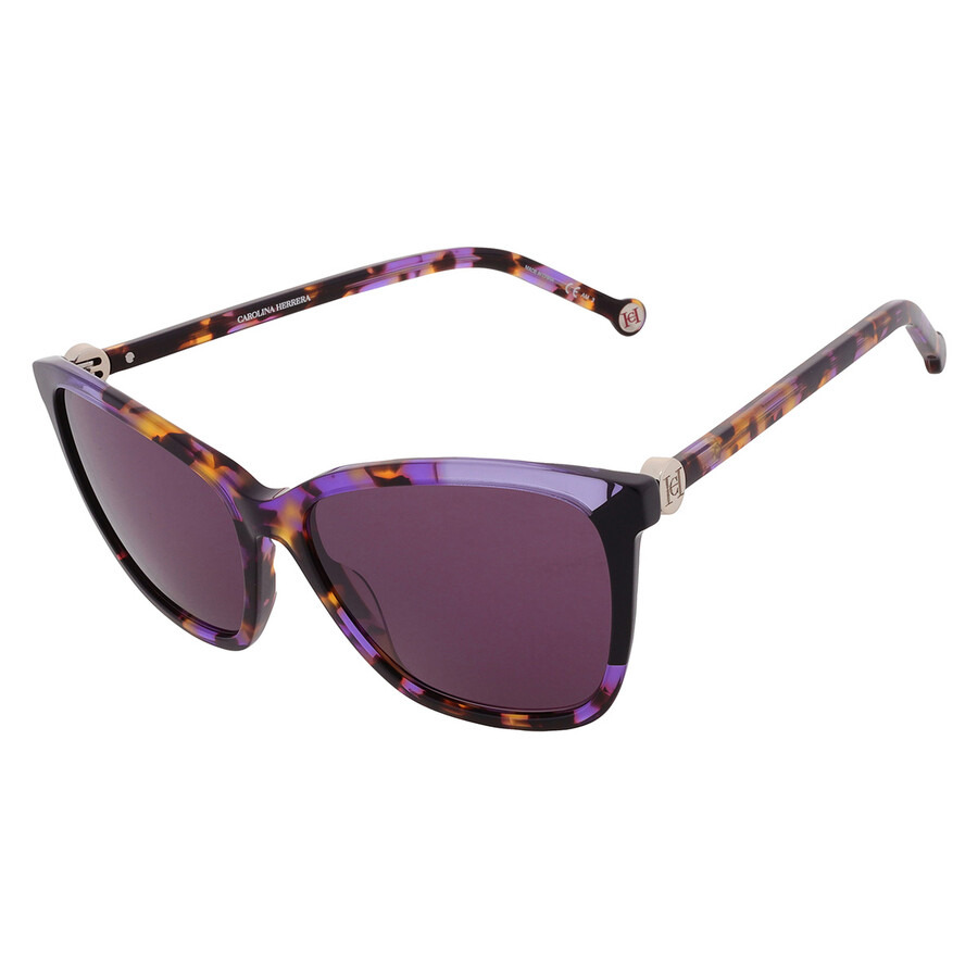 Carolina Herrera Violet Butterfly Ladies Sunglasses CH 0052/S 0F0T/UR 58 - 3