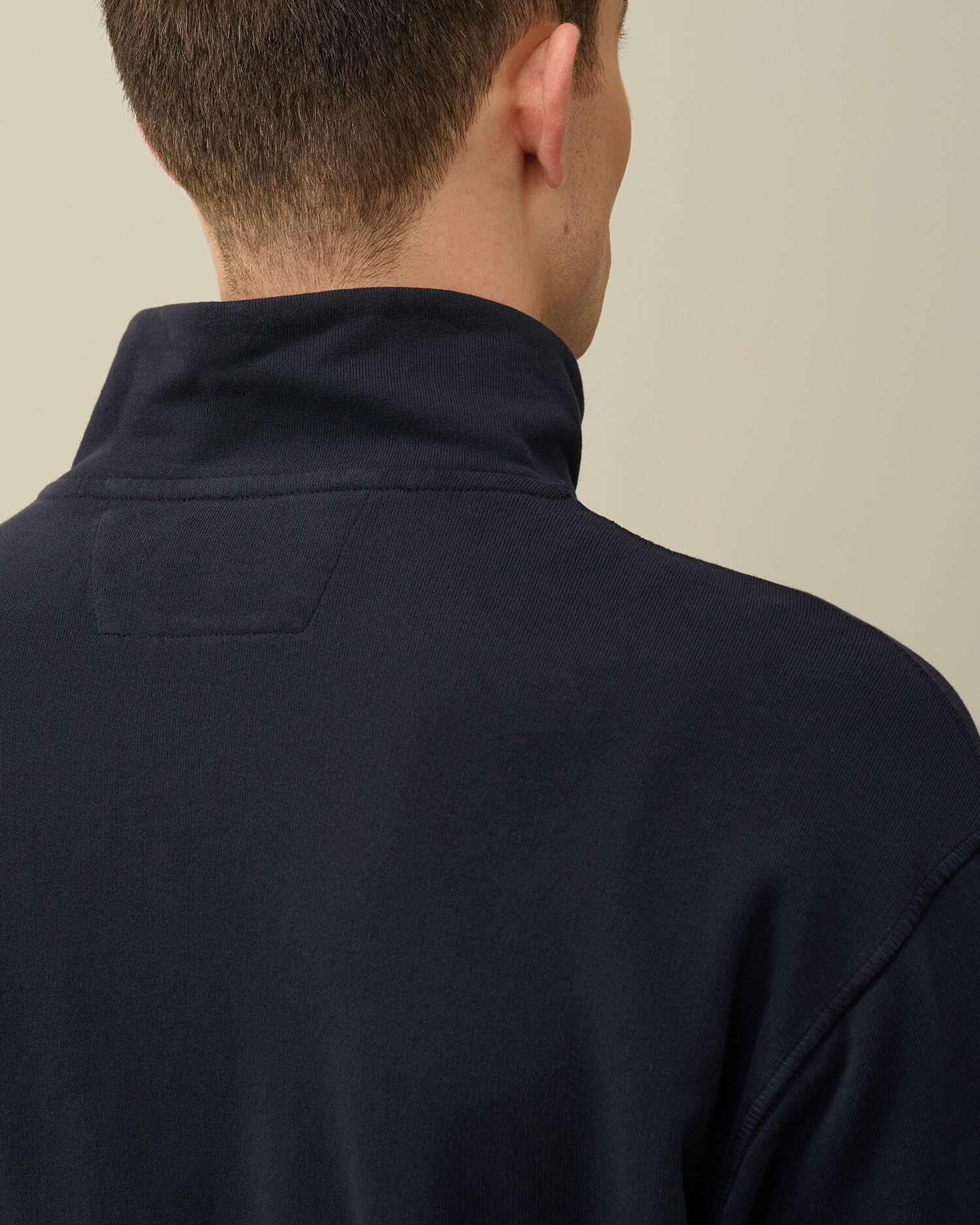 C.P. Company Cotton Fleece Mixed Zipped Sweatshirt | REVERSIBLE