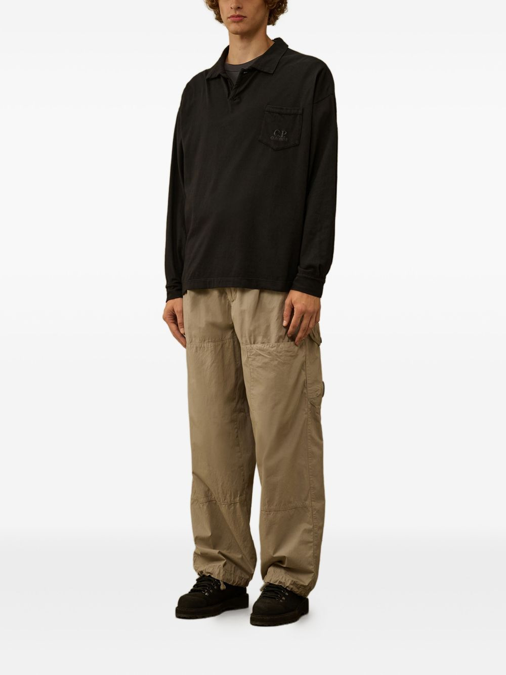 pocket longsleeved polo shirt - 2