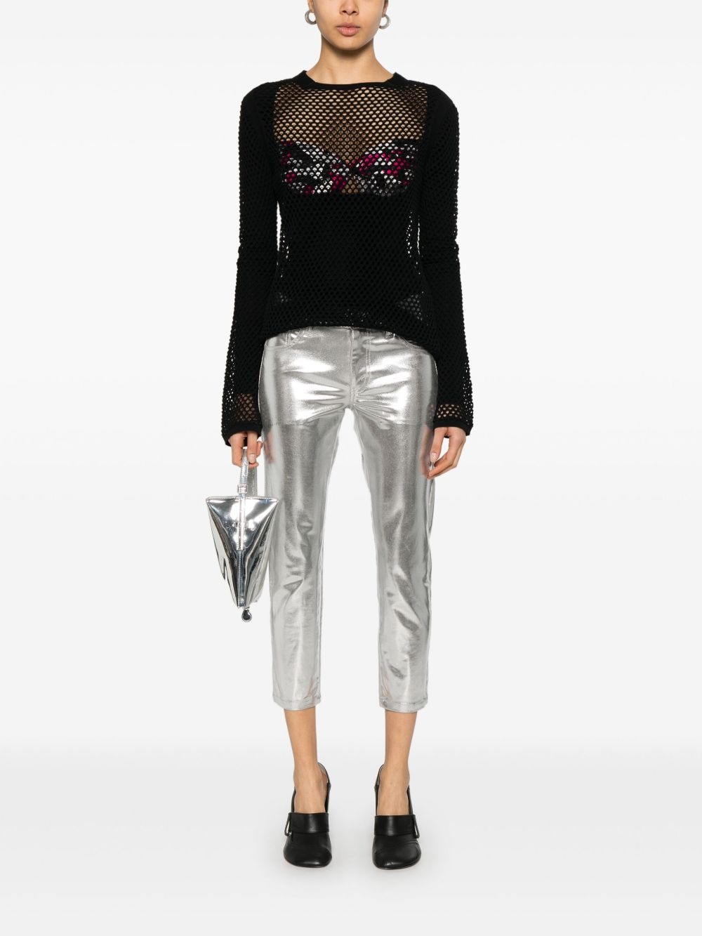metallic trousers - 2