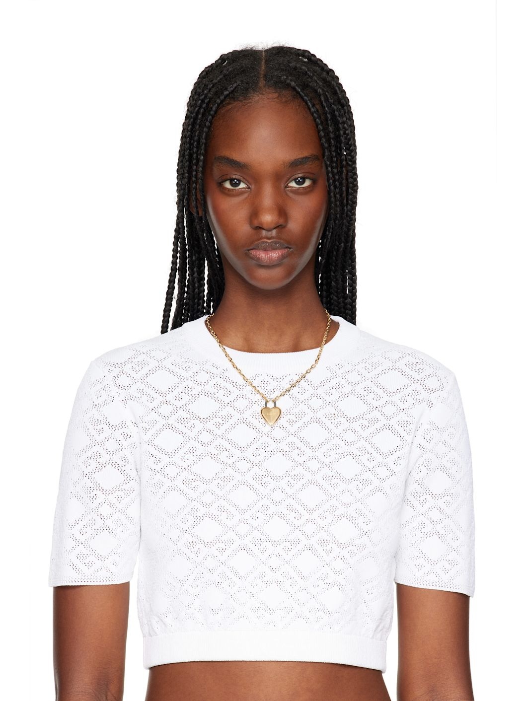 Gold Heart Lock Necklace - 2