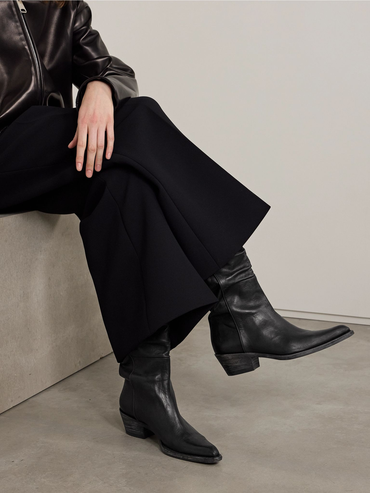 Clive leather boots Black - 2