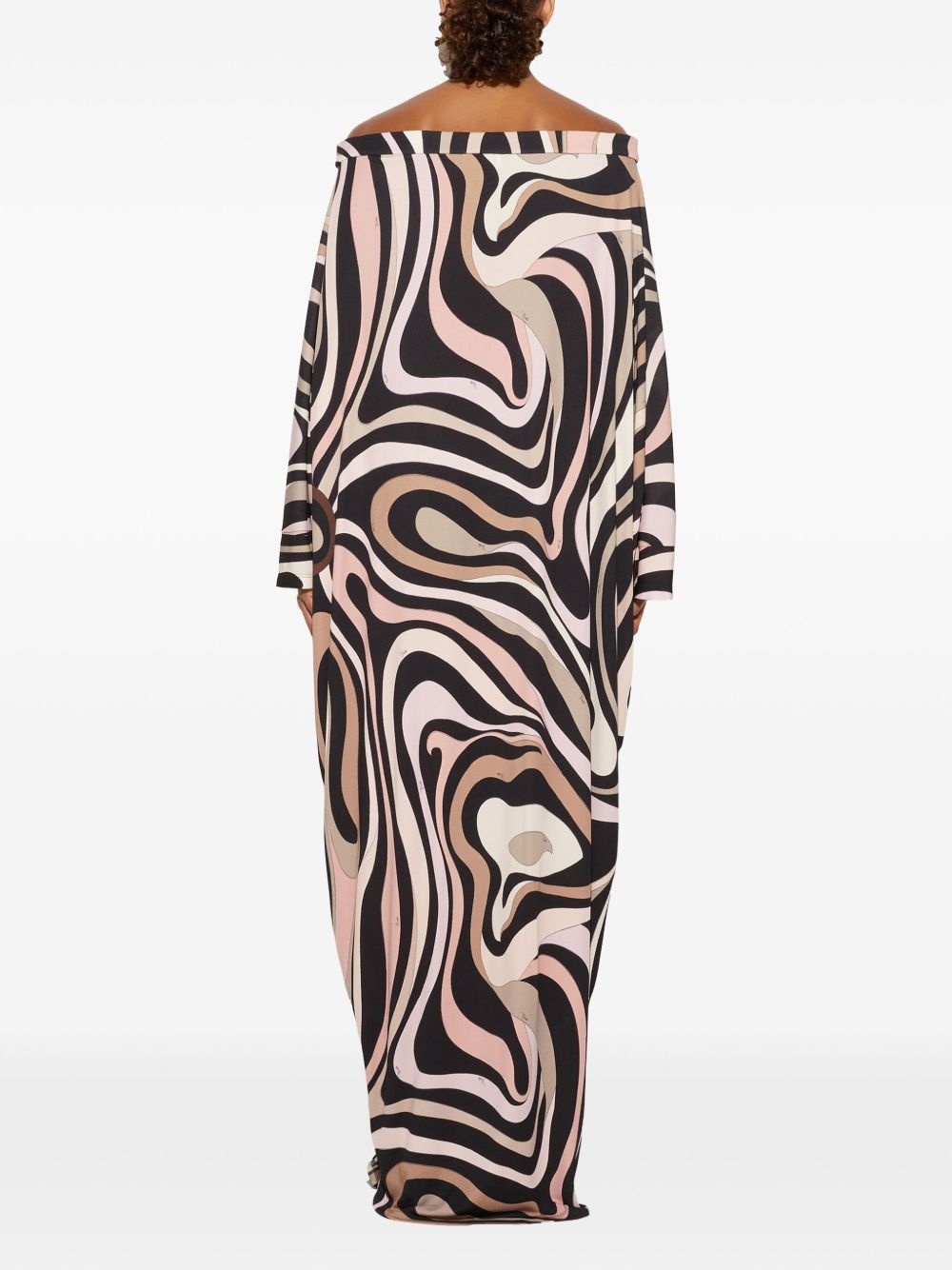 marmo-print dress - 4