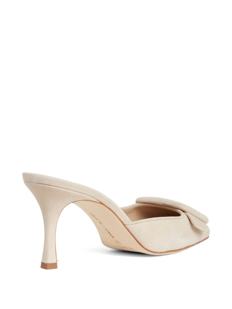 buckle-detail suede mules 3