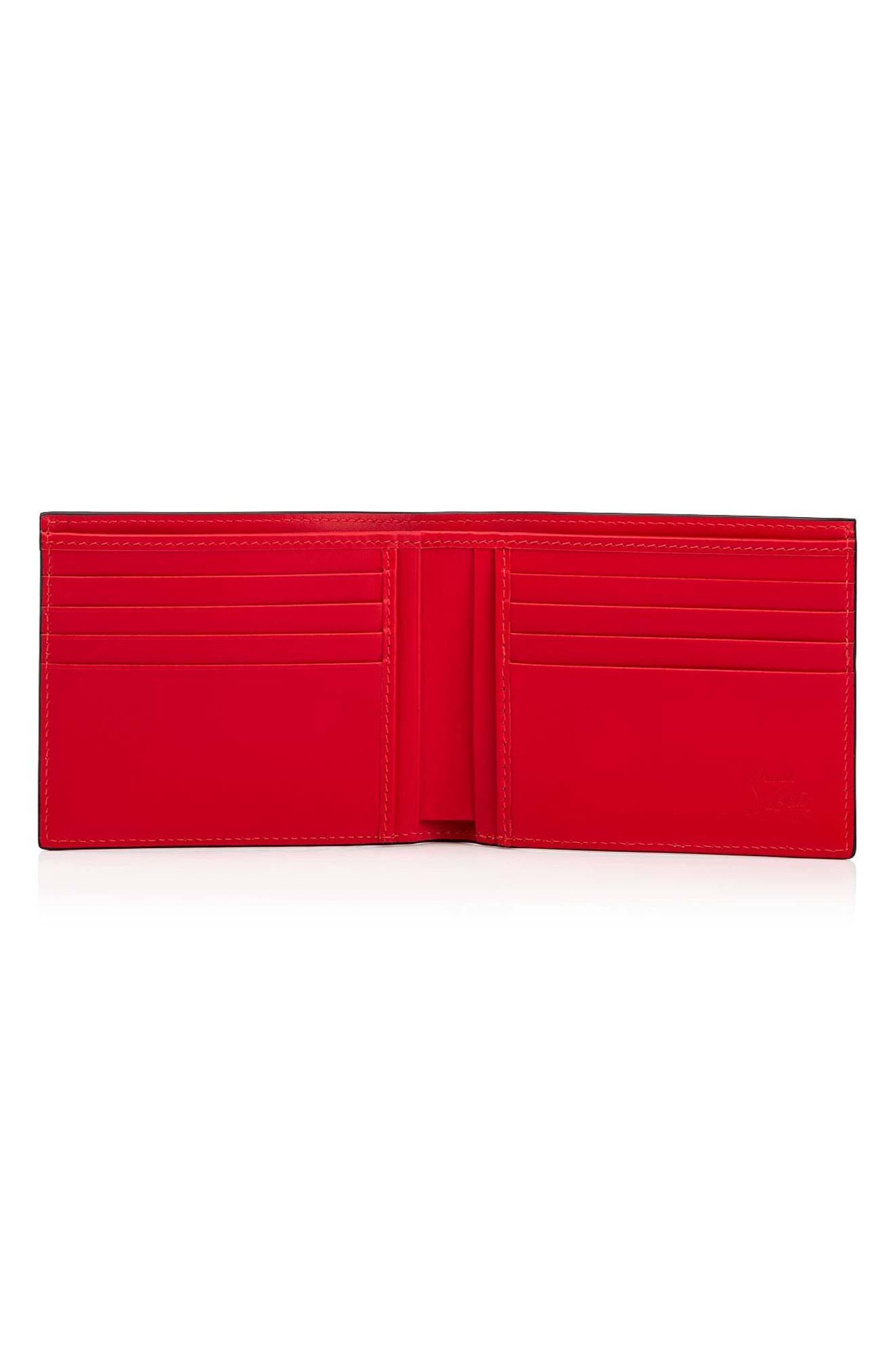 Christian Louboutin Coolcard Leather Bifold Wallet in Black/Gun Metal at Nordstrom - 2