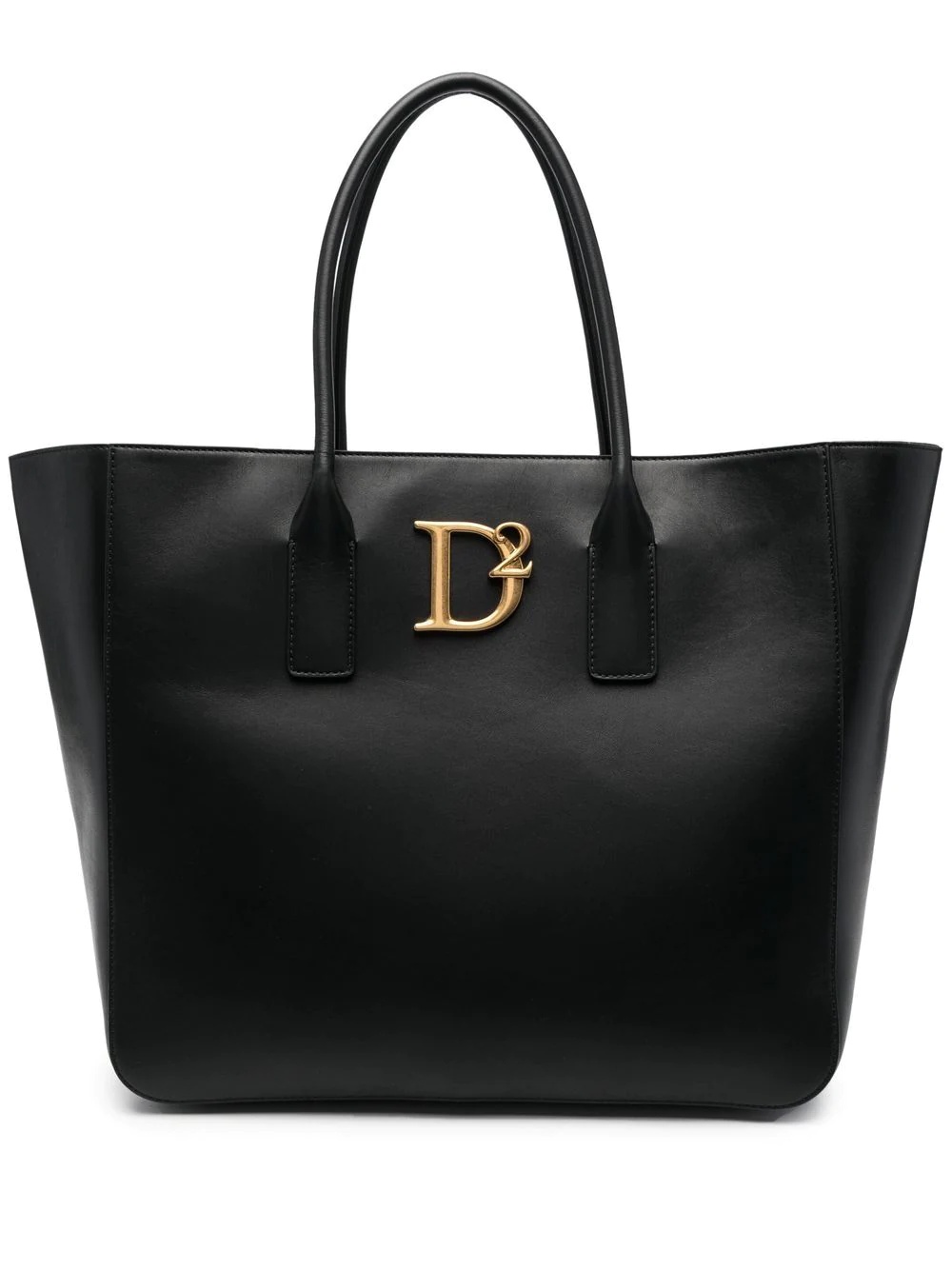 logo-plaque detail tote bag - 1