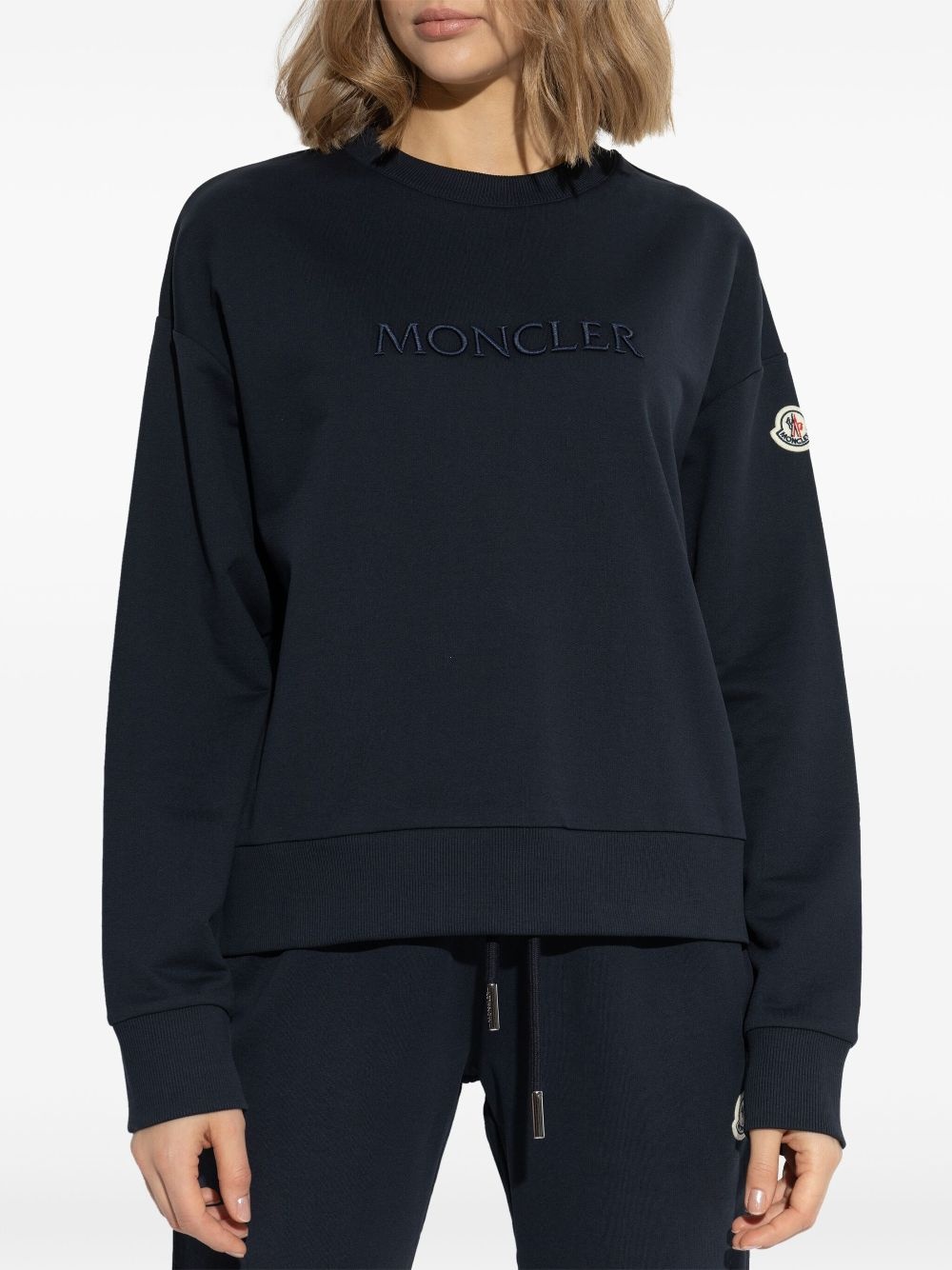 logo-embroidered sweatshirt - 3