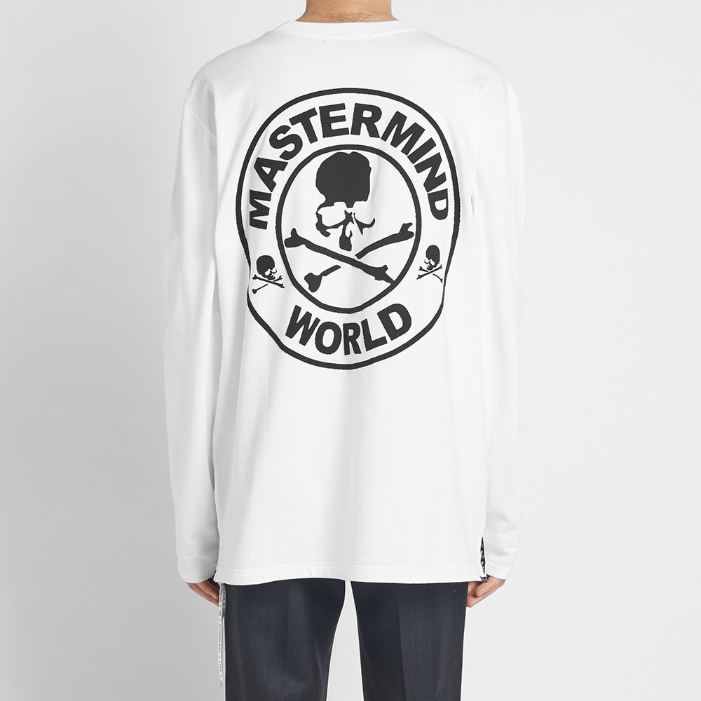 MASTERMIND WORLD Long Sleeve Opal Skull Cut & Sew Crew Tee - 8