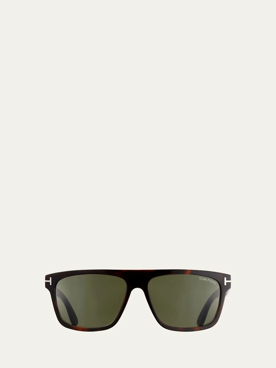 Men's Thick Square Acetate Sunglasses - 1