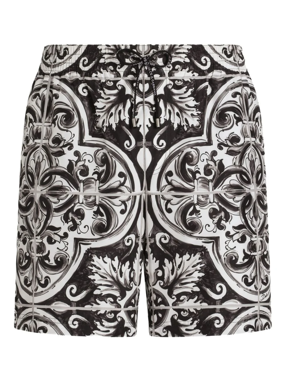 graphic-print swim shorts - 1