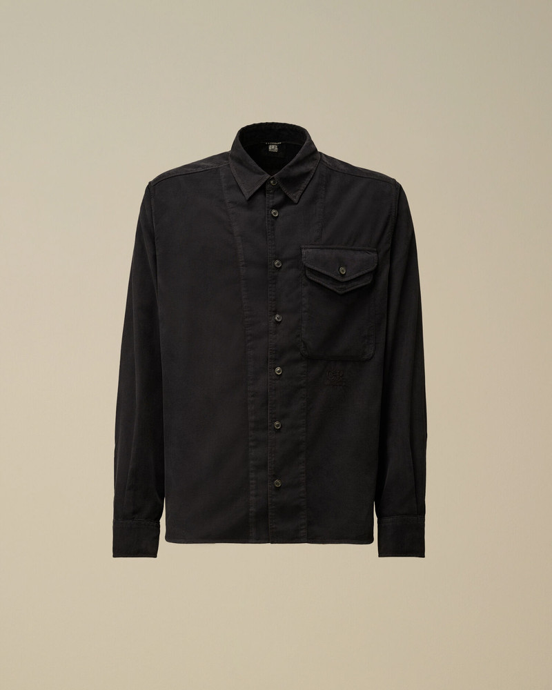 Corduroy Single Pocket Shirt 1