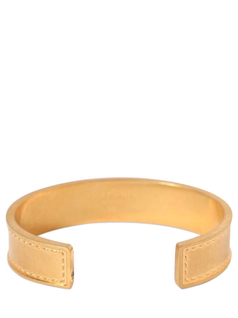 Signature tubular brass bracelet - 3
