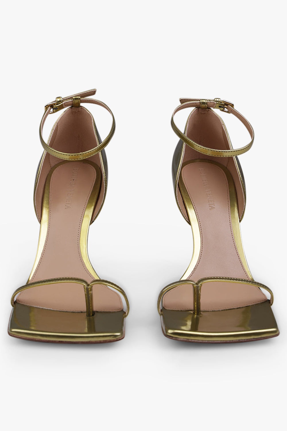 STRETCH ANKLE STRAP 90MM HEEL | GOLD - 3