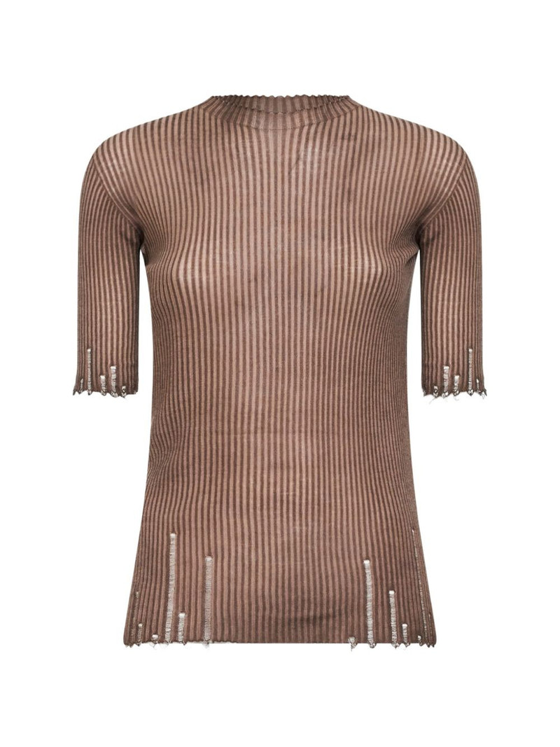 scalloped-edges T-shirt 1