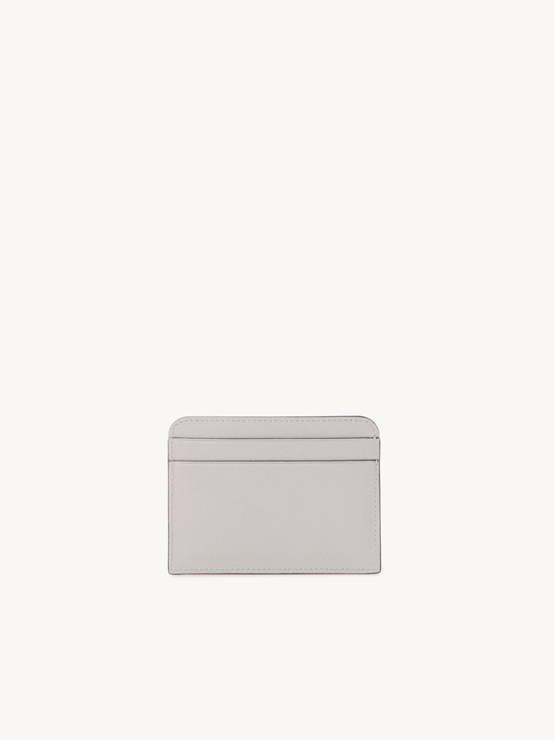 Chloé CHLOÉ ICONIC CARD HOLDER IN GRAINED LEATHER outlook