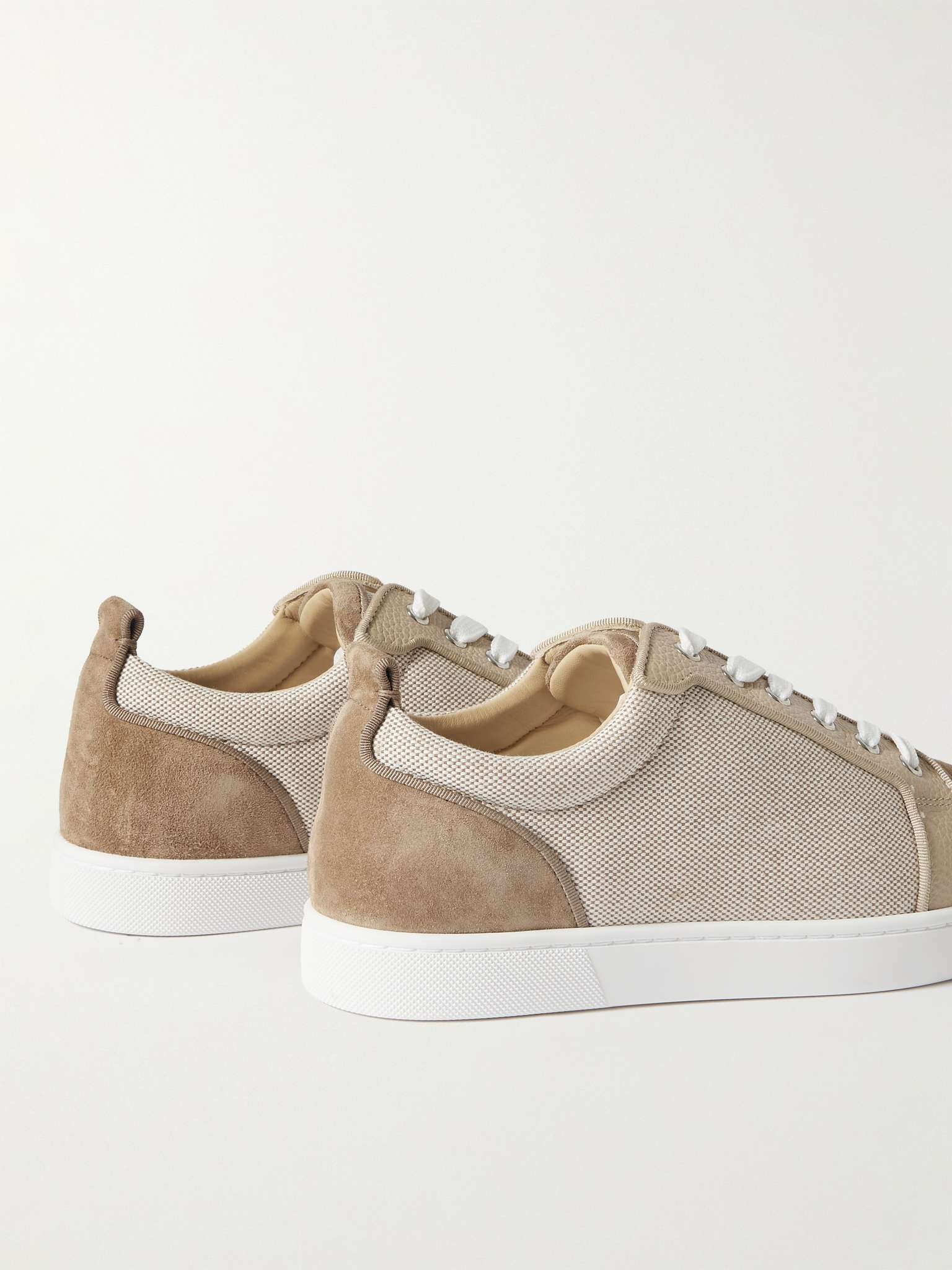 Louis Junior Linen, Leather and Suede Leather Sneakers - 5