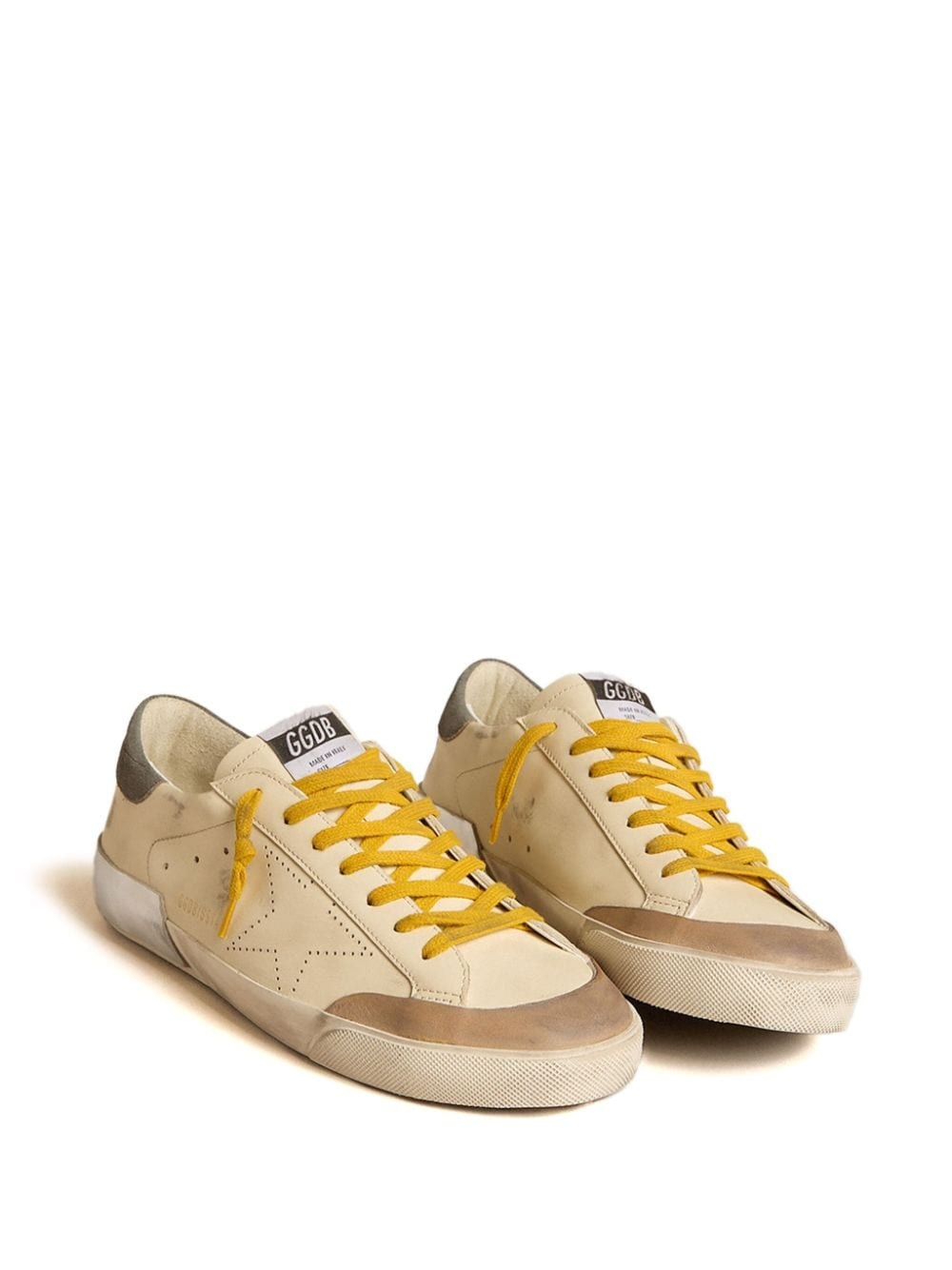 Super-Star Penstar perforated star leather sneakers - 3