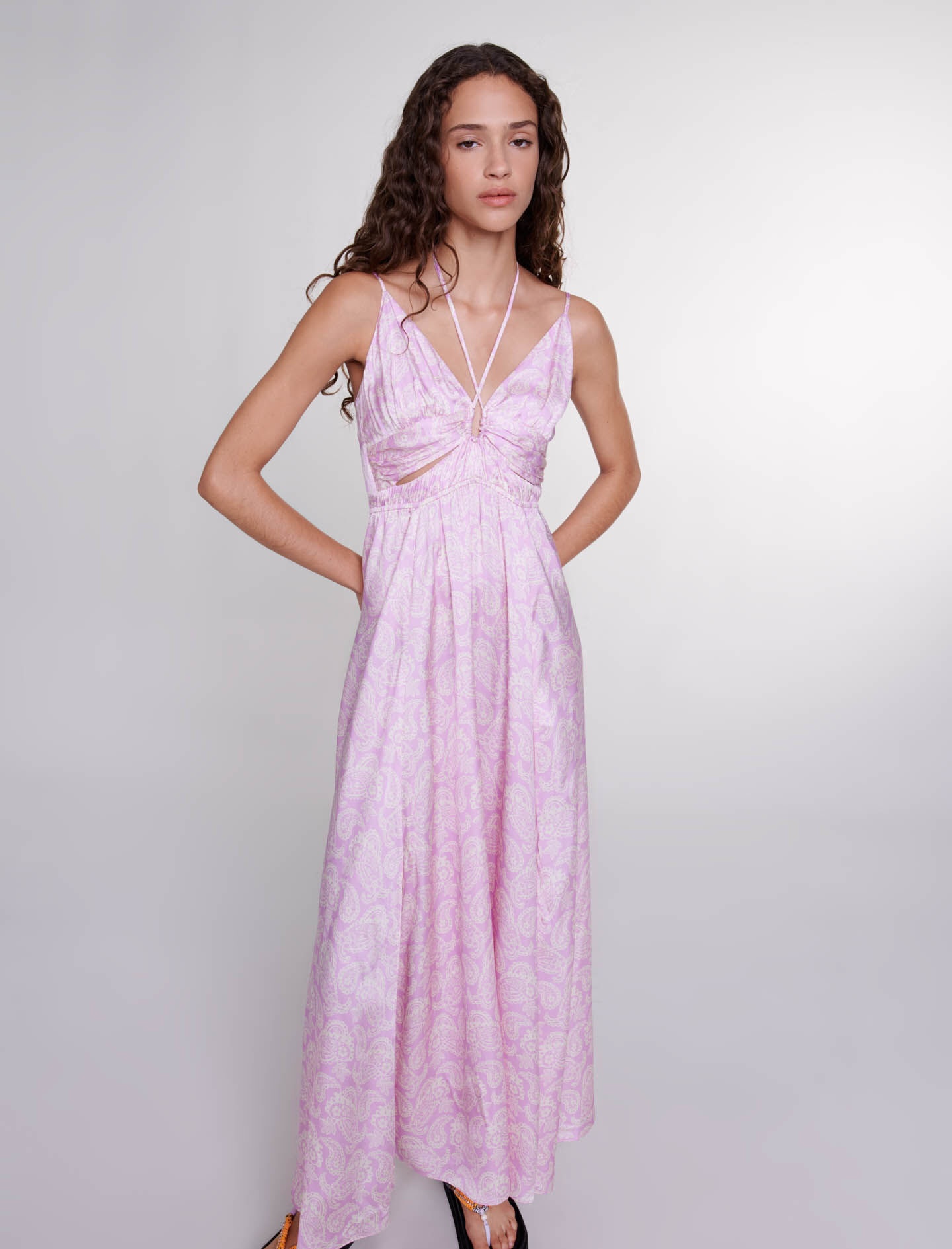Openwork patterned maxi dress - 5