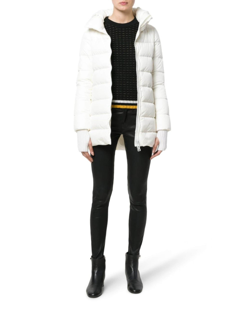 Herno hooded feather-down padded coat outlook