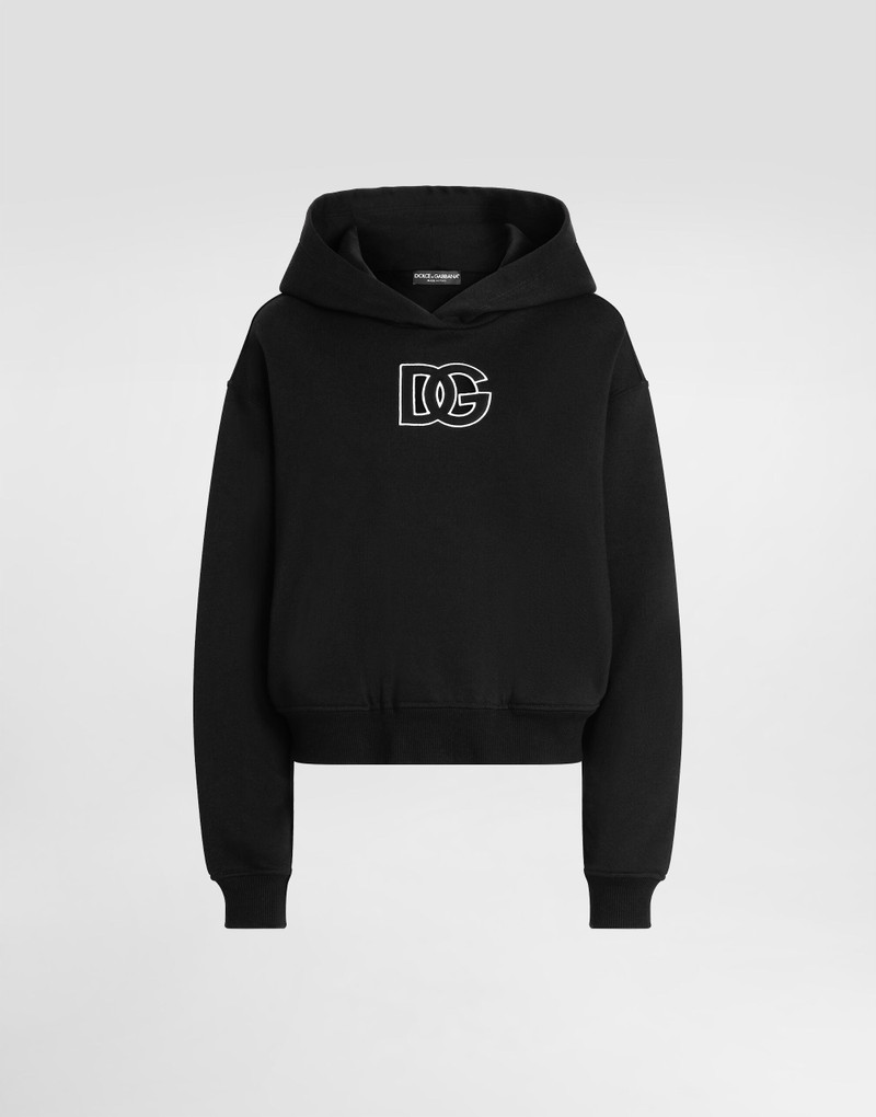 Cotton sweatshirt with DG embroidery 1