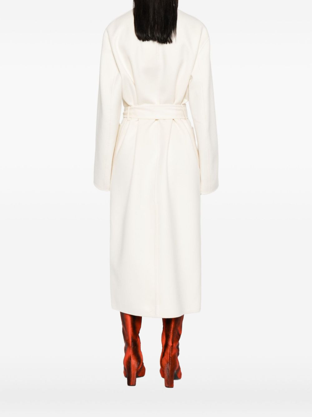 belted wrap coat - 4