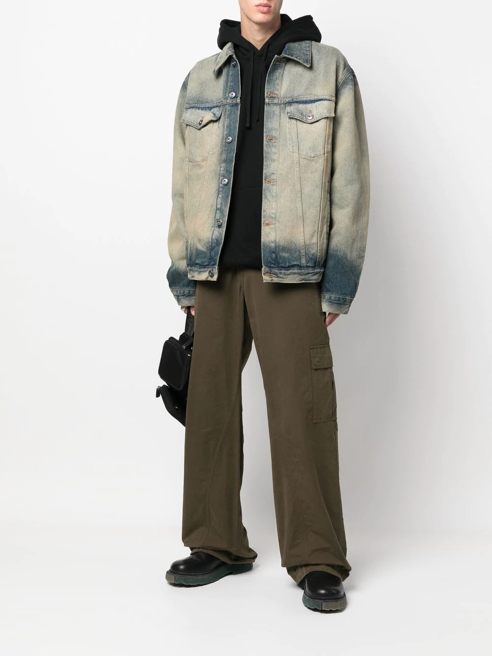 acid-wash denim jacket - 2