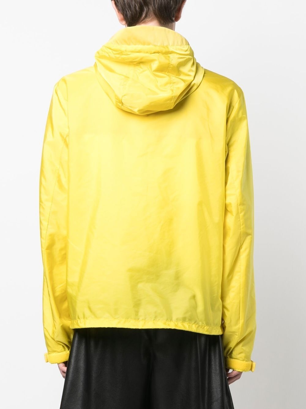 logo-plaque hooded jacket - 4