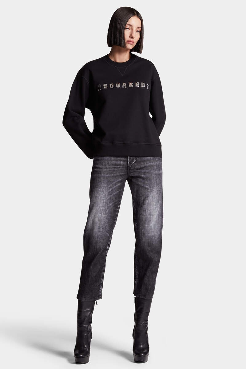 BRUSHED FLEECE DSQUARED2 COOL FIT SWEATSHIRT - 6