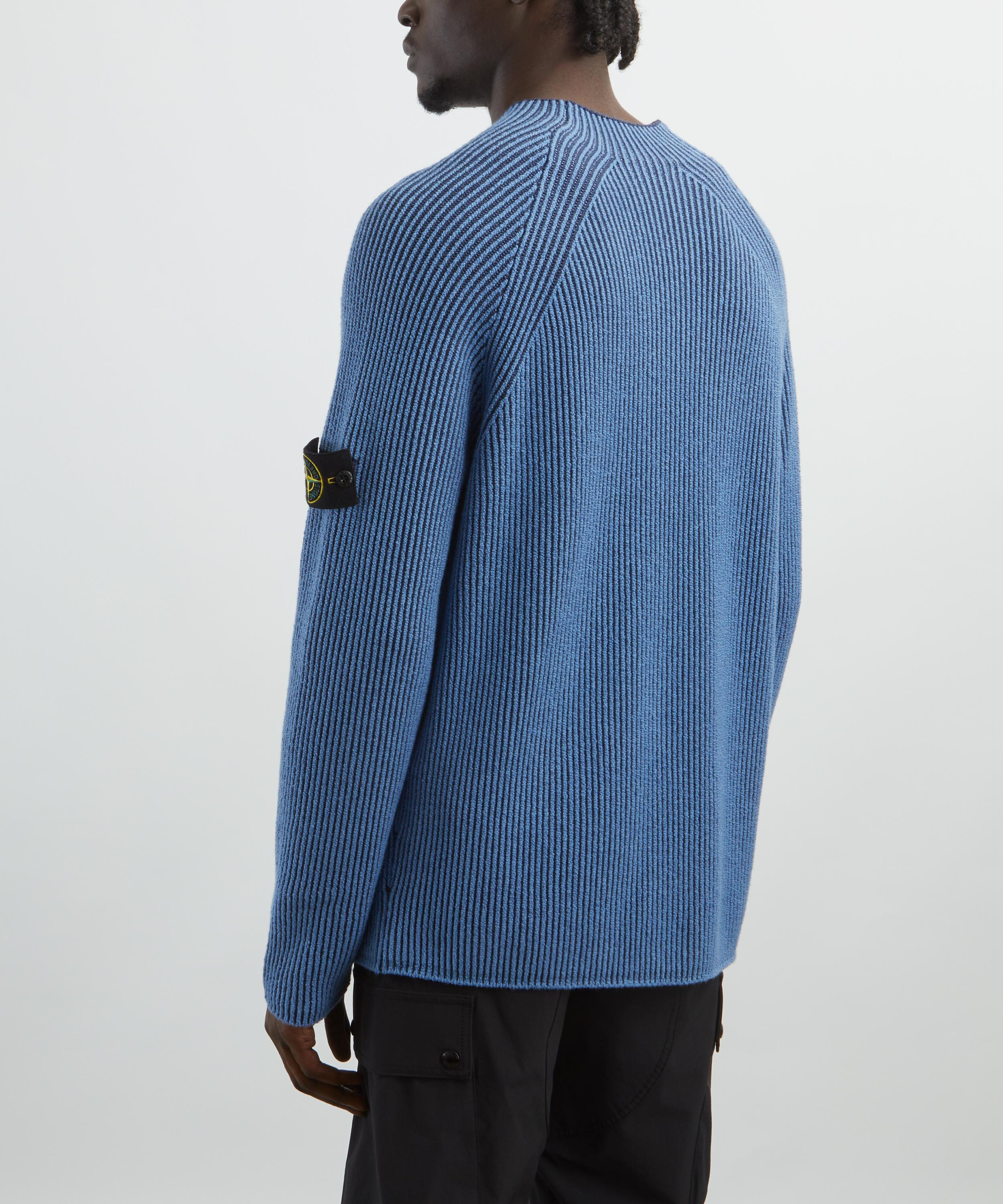 Blue Rib-Knit Jumper - 4