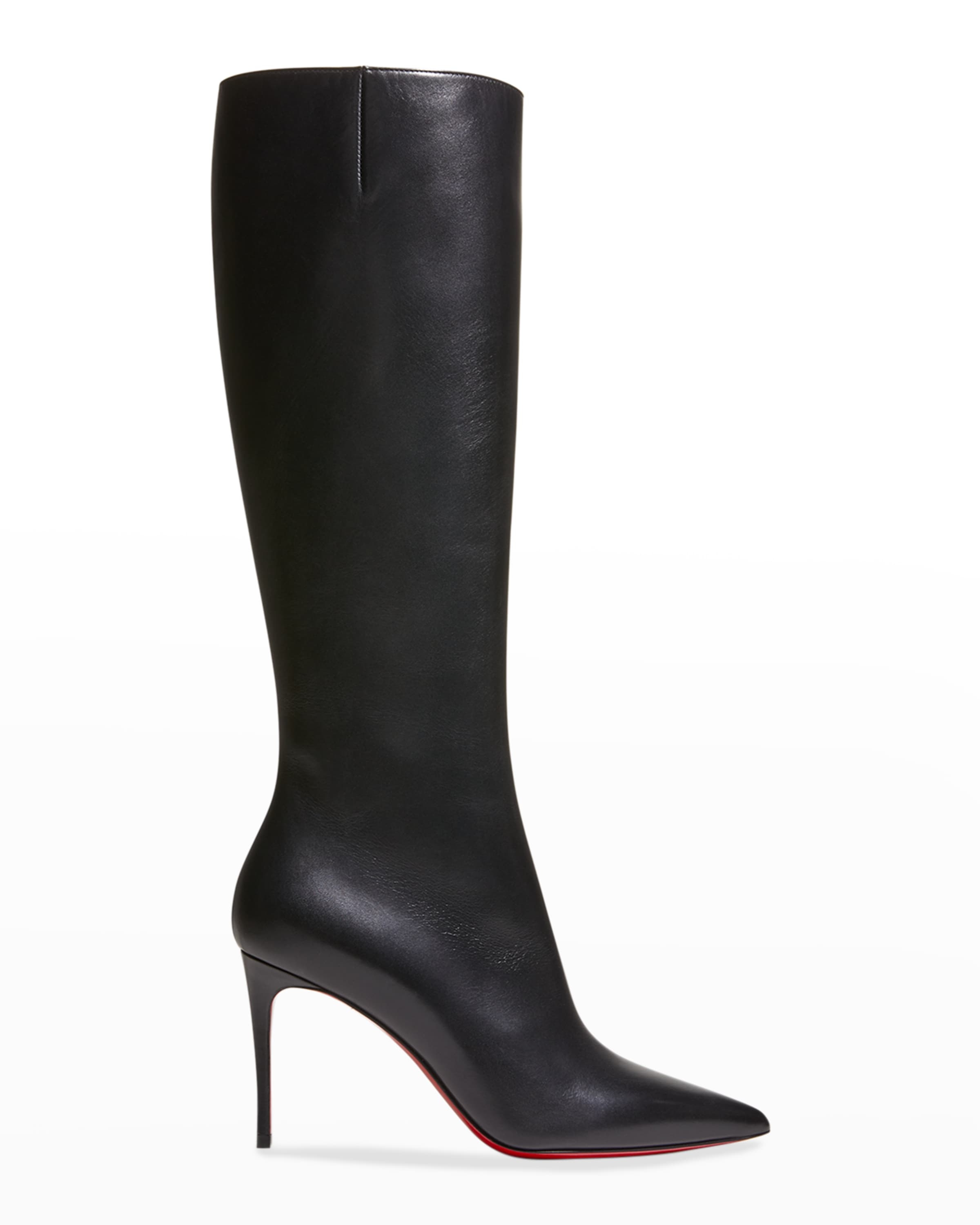 Christian Louboutin Kate Calfskin Red Sole Stiletto Knee Boots neimanmarcus REVERSIBLE