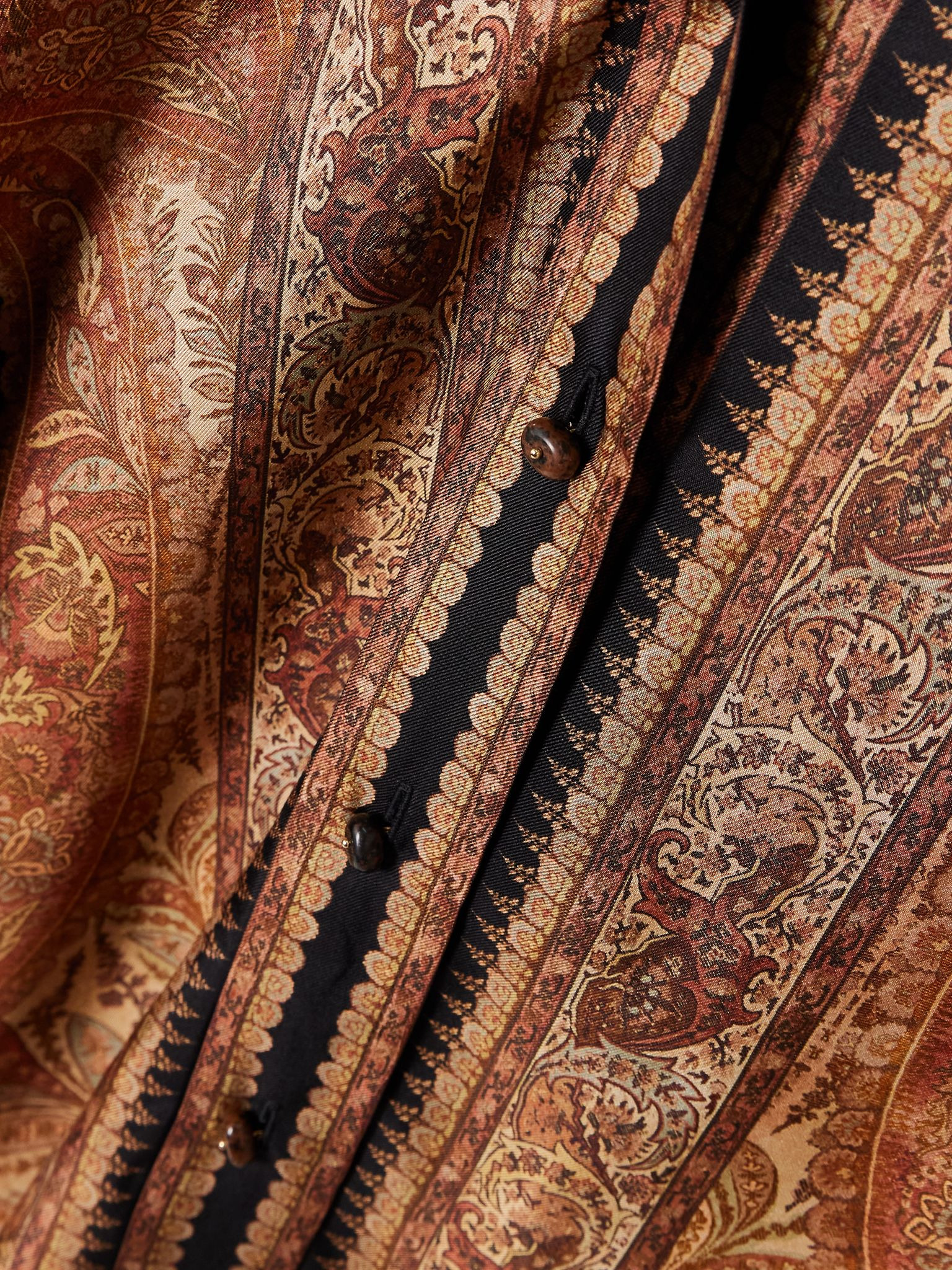 Hypnotic paisley-print silk shirt Black - 5