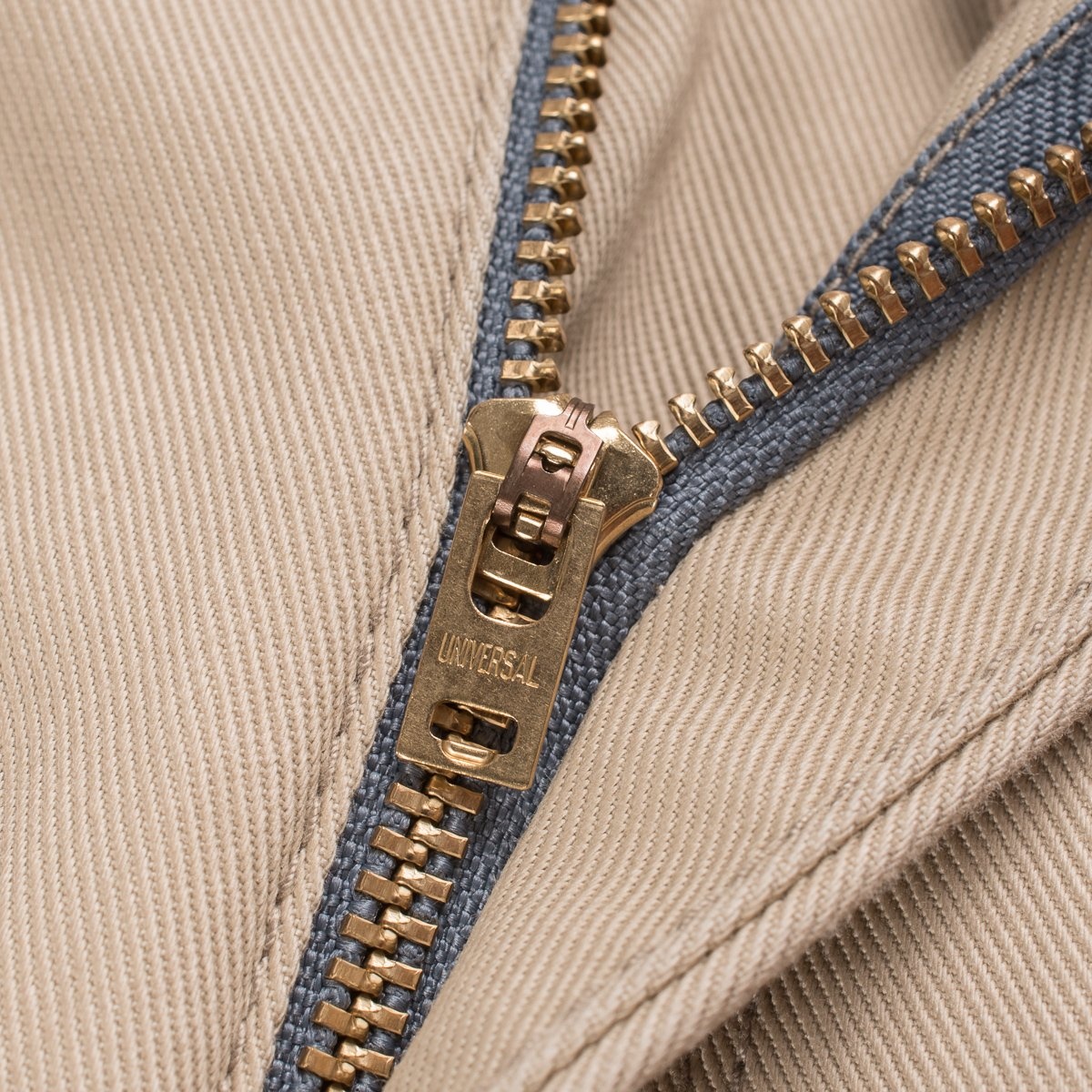 IH-721-KHA 9oz Mercerised Selvedge Cotton Slim Tapered Chinos - Khaki - 11