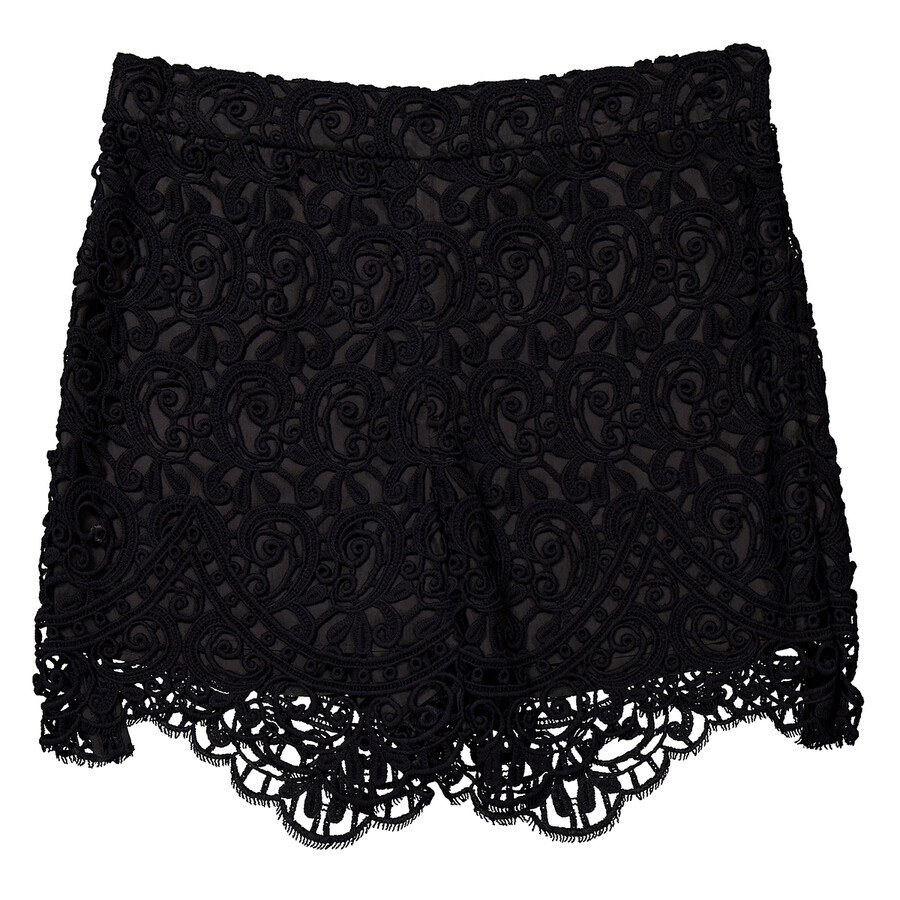 Burberry High-Waisted Lace Shorts - 5