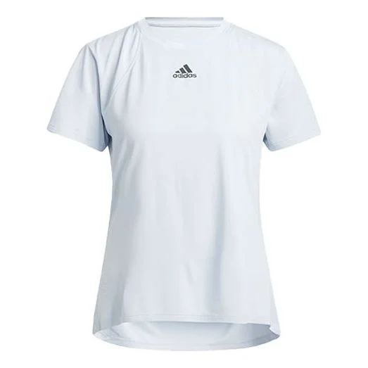 (WMNS) adidas Heatrdy Focus Round-neck Blue H20747 - 1